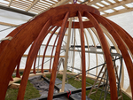 Sternwarte Geilsdorf - Holzarbeiten der Kuppel