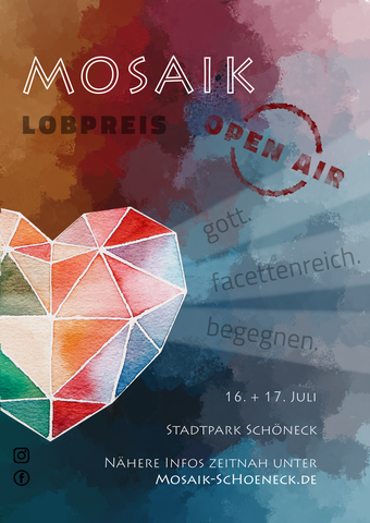 MOSAIK Open Air 16. + 17. Juli 2022 Stadpark Schöneck