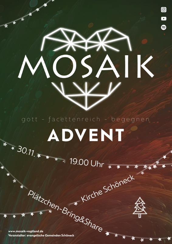 Plakat Advents MOSAIK 30. November 2024