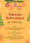 Plakat: Adventsliedersingen Auftritt 1. Dezembere in Tirpersdorf