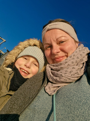 Griseldis Büchner mit Tochter