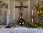 Erntedank: Brot und Wein auf Alter - Kirche Krebes