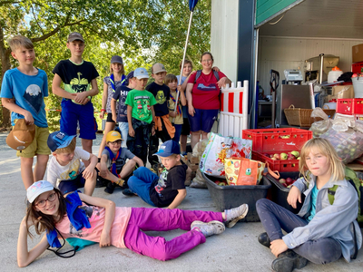 PFadfinder - Gruppe nach Apfellese